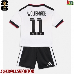Tyskland Nick Woltemade #11 Hemmakläder Barn VM 2026 Kortärmad (+ Korta byxor)
